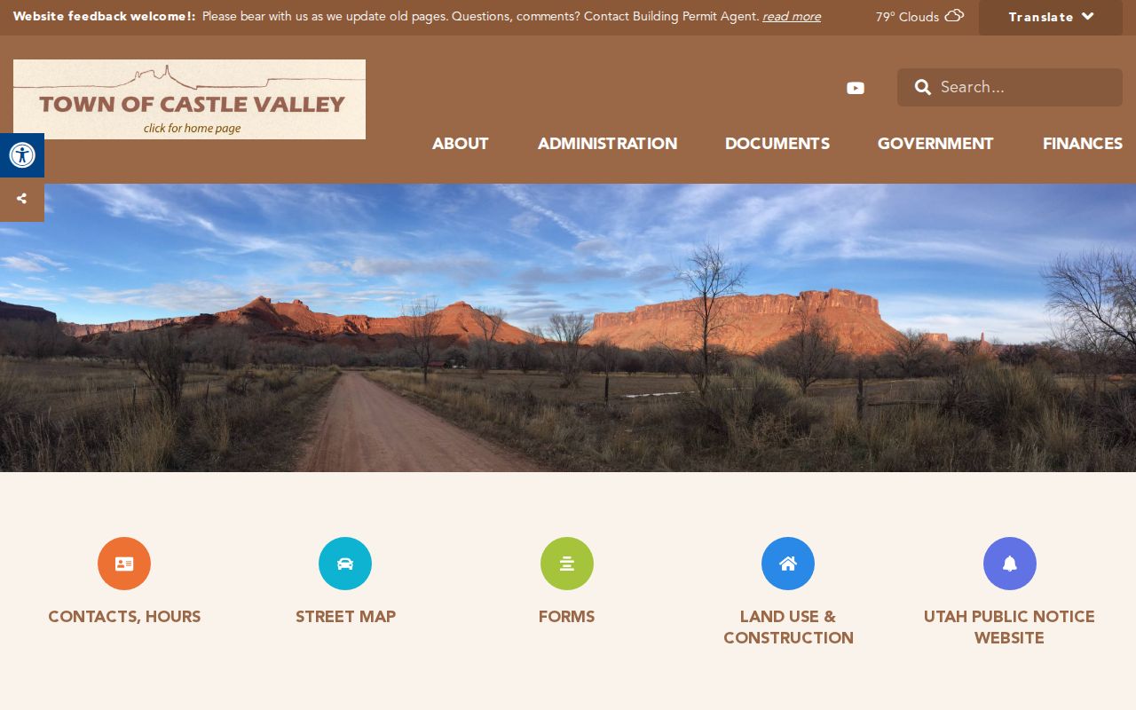 Castle Valley criminal records routing in Grand County from the town website