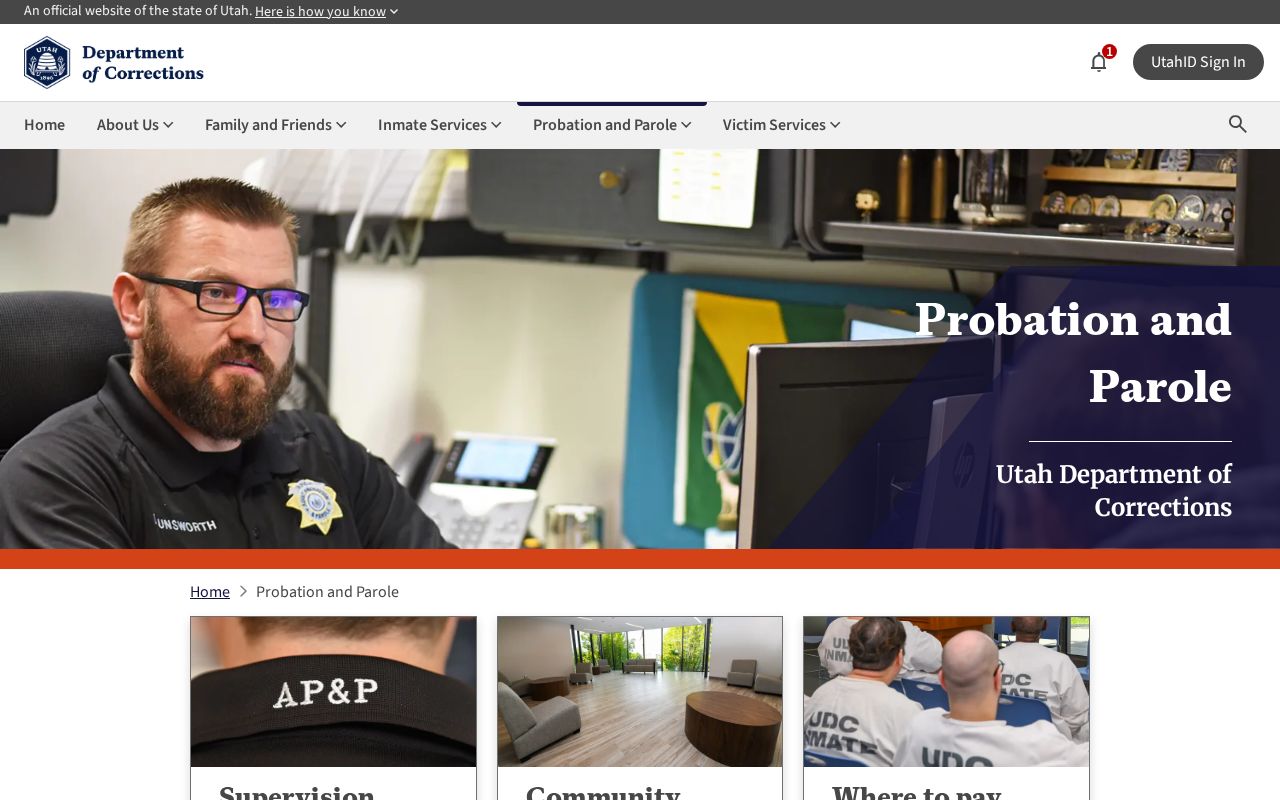 Grand County criminal history Adult Probation and Parole Region 6