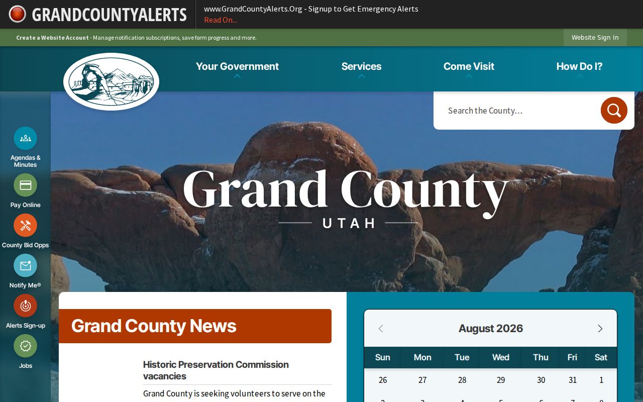 Grand County criminal history county government gateway