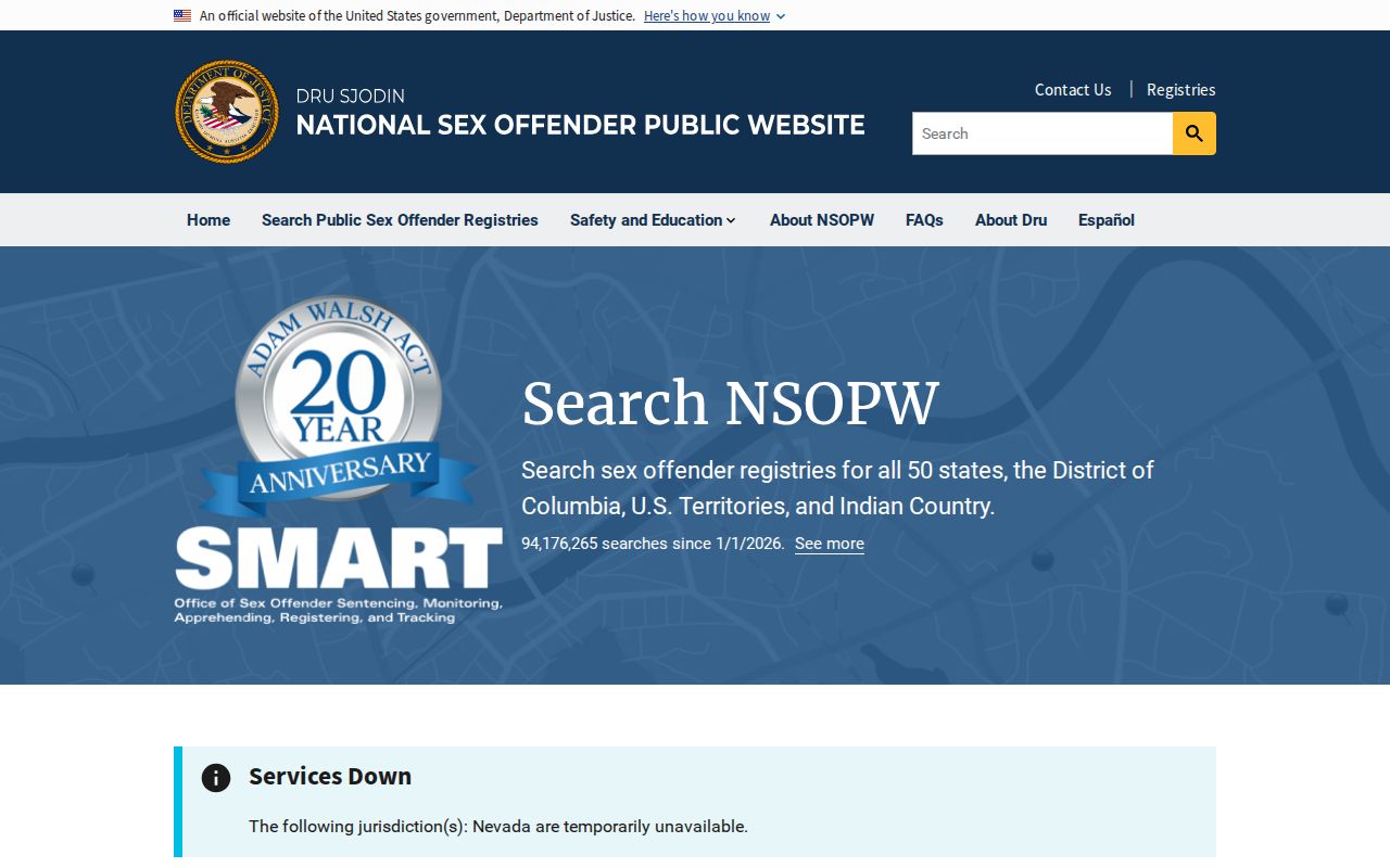 National registry search for a Grand County sex offender lookup